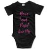 Yeavomeny Nana and Papa Love Me Baby Bodysuit Short Sleeve Playsuit Infant Clothes view 1
