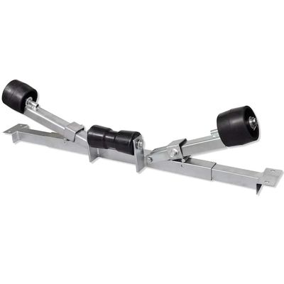 YAFF Adjustable Boat Trailer Support Bracket with Keel Rollers - Premium Zinc-Coated Steel for Boats 2'7"4' Wide - Essential for Secure and Stable Support