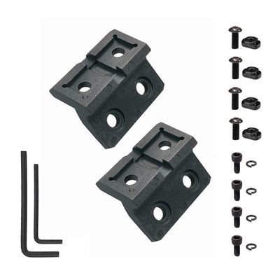 CG GEARS Offset Light/Optic Mount for MLOCK, Polymer Rail Section Mounts Compatible with Picatinny Rails (1 Slot P-Rail Mount 2pcs)