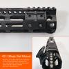 CG GEARS Offset Light/Optic Mount for MLOCK, Polymer Rail Section Mounts Compatible with Picatinny Rails (1 Slot P-Rail Mount 2pcs) view 4