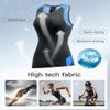 Santic Women's Triathlon-Suit Tri Suits Sleeveless One Piece Swimsuit with Padded Quick-Drying Back Zipper(Blue,XL) view 4