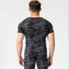 Camo Black Compression Shirts Men Short Sleeve Workout Gym T-Shirt Running Tops Cool Dry Sports Base Layer Undershirts view 4
