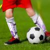 Shin Guards Soccer Youth Kids Football Shin Pads Boys Girls Toddler Adult Shin Guard Calf Protective Gear Leg Equipment ShinGuards Suitable for 4 5 6 7 8 9 10 11 12 Years Old (S, Purple) view 2