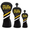 Golf Club Head Cover May The Course Be with You (3pcs(DR+FW+UT)) view 1