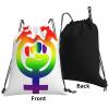 Qauirfe Trans Feminist Symbol Pride Flag Lgbt Outdoor Drawstring Bags Gym Bag Fashion Simple, Suitable For Men And Women, Young And Old view 3