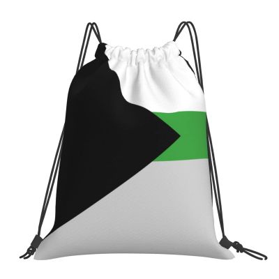 Qauirfe Demiromantic Pride Flag Lgbtq Outdoor Drawstring Bags Gym Bag Fashion Simple, Suitable For Men And Women, Young And Old