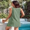 Blooming Jelly Womens Casual Sun Summer Dresses Swiss Polka Dot Swimwear Cover Up Tank Sexy Dress (X-Large, Green) view 3