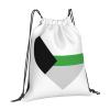 Qauirfe Demiromantic Pride Flag Love Lgbtq Outdoor Drawstring Bags Gym Bag Fashion Simple, Suitable For Men And Women, Young And Old view 2