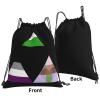 Qauirfe Neutrois Asexual Androromantiflex Triangle Pride Flag Outdoor Drawstring Bags Gym Bag Fashion Simple, Suitable For Men And Women, Young And Old view 3