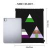 Qauirfe Neutrois Asexual Androromantiflex Triangle Pride Flag Outdoor Drawstring Bags Gym Bag Fashion Simple, Suitable For Men And Women, Young And Old view 4