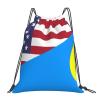 Qauirfe America Palau Friendship Flag Outdoor Drawstring Bags Gym Bag Fashion Simple, Suitable For Men And Women, Young And Old view 1