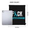 Qauirfe Fuck Tourettes Syndrome Awareness Ribbon Outdoor Drawstring Bags Gym Bag Fashion Simple, Suitable For Men And Women, Young And Old view 4