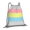 Qauirfe Demiflux Pride Flag Lgbtq Outdoor Drawstring Bags Gym Bag Fashion Simple, Suitable For Men And Women, Young And Old view 2