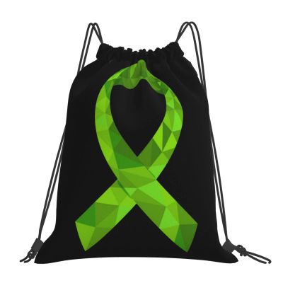 Qauirfe Cerebral Palsy Awareness Ribbon Outdoor Drawstring Bags Gym Bag Fashion Simple, Suitable For Men And Women, Young And Old