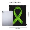 Qauirfe Cerebral Palsy Awareness Ribbon Outdoor Drawstring Bags Gym Bag Fashion Simple, Suitable For Men And Women, Young And Old view 4