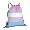 Qauirfe Bigender Pride Flag Lgbtq Outdoor Drawstring Bags Gym Bag Fashion Simple, Suitable For Men And Women, Young And Old view 2