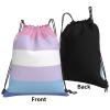 Qauirfe Bigender Pride Flag Lgbtq Outdoor Drawstring Bags Gym Bag Fashion Simple, Suitable For Men And Women, Young And Old view 3
