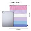 Qauirfe Bigender Pride Flag Lgbtq Outdoor Drawstring Bags Gym Bag Fashion Simple, Suitable For Men And Women, Young And Old view 4