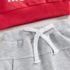BeQeuewll Fall Winter Toddler Baby Boy Outfits Letter Crewneck Sweatshirt Baby Pants Sweatsuit Cute Baby Clothes for Boys (Love You More-Red, 2-3T) view 4