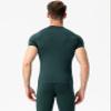 Dark Green Compression Shirts Men Short Sleeve Workout Gym T-Shirt Running Tops Cool Dry Sports Base Layer Undershirts view 3
