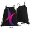 Qauirfe Double Moon Represents Bisexuality Pride Flag Outdoor Drawstring Bags Gym Bag Fashion Simple, Suitable For Men And Women, Young And Old view 3