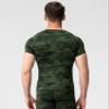 Camo Green Compression Shirts Men Short Sleeve Workout Gym T-Shirt Running Tops Cool Dry Sports Base Layer Undershirts view 3