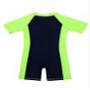 YEAHDOR Kids Boys Girls One Piece UPF 50+ Rash Guard Zip Shorty Wetsuit Training Swimsuit Bathing Suit Navy Blue&Fluorescen 6 Years view 4