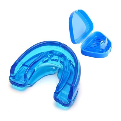 Youth Mouth Guard Football Sport Mouthguard, Premium Quality No Boiling RequiredSuitable for Basketball, Wrestling, Taekwondo, Jujitsu and Karate (Blue)