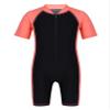 YEAHDOR Kids Boys Girls One Piece UPF 50+ Rash Guard Zip Shorty Wetsuit Training Swimsuit Bathing Suit Watermelon Red Black 14 Years view 1