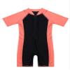 YEAHDOR Kids Boys Girls One Piece UPF 50+ Rash Guard Zip Shorty Wetsuit Training Swimsuit Bathing Suit Watermelon Red Black 14 Years view 3