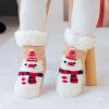 Baby Boy Girl Cartoon Ankle Crew Socks with Grips Toddler Kids Unisex Fleece Lined Warm Thick Kids Socks with Grips (Red, 2-4 Years) view 2