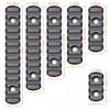 CG GEARS Picatinny Rail 3,5,7,9,11,13-Slot for Mlok, Polymer Rails Section Plus Offset Optic Mount with T-Nuts, Screws & Allen Wrench ((3-5-7-9-11-13) Rails+ 1 Slot Light Mount) view 3