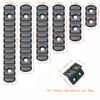 CG GEARS Picatinny Rail 3,5,7,9,11,13-Slot for Mlok, Polymer Rails Section Plus Offset Optic Mount with T-Nuts, Screws & Allen Wrench ((3-5-7-9-11-13) Rails+ 1 Slot Light Mount) view 4