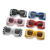 COTIA Cute Thick Square Sunglasses Women Men Trendy Inflated Hip Hop Frame Y2K Sun Glasses Funny Shades (pink) view 4
