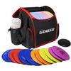 GOOSO Disc Golf Set with Bag - 12 PCS Flying Disc Golf Discs for Beginner with Putter, Midrange, Driver | Portable Disc Golf Backpack Holds 28+ Discs Free Stand Bag Design for Convenient Use view 1