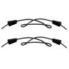 Endoto Shoelaces for Hey Dude Elastic Strings Replacement Laces Shoes(Color:Black,Size:12Inch) view 1