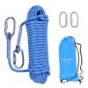 LZ.MZXU Climbing Rope, 12 mm Static Climbing Ropes, 32FT(10M) 65FT(20M) 100FT(30M) 164FT(50M) Outdoor Rock Climbing Rope with Hook, Safety Rappelling Ropes, Fire Rescue Parachute(Blue, 32FT) view 1