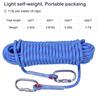 LZ.MZXU Climbing Rope, 12 mm Static Climbing Ropes, 32FT(10M) 65FT(20M) 100FT(30M) 164FT(50M) Outdoor Rock Climbing Rope with Hook, Safety Rappelling Ropes, Fire Rescue Parachute(Blue, 32FT) view 4