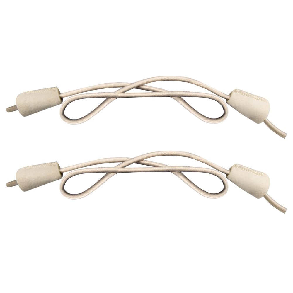 Endoto Shoelaces for Hey Dude Elastic Strings Replacement Laces Shoes(Color:Beige,Size:13Inch)