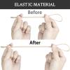 Endoto Shoelaces for Hey Dude Elastic Strings Replacement Laces Shoes(Color:Beige,Size:13Inch) view 2