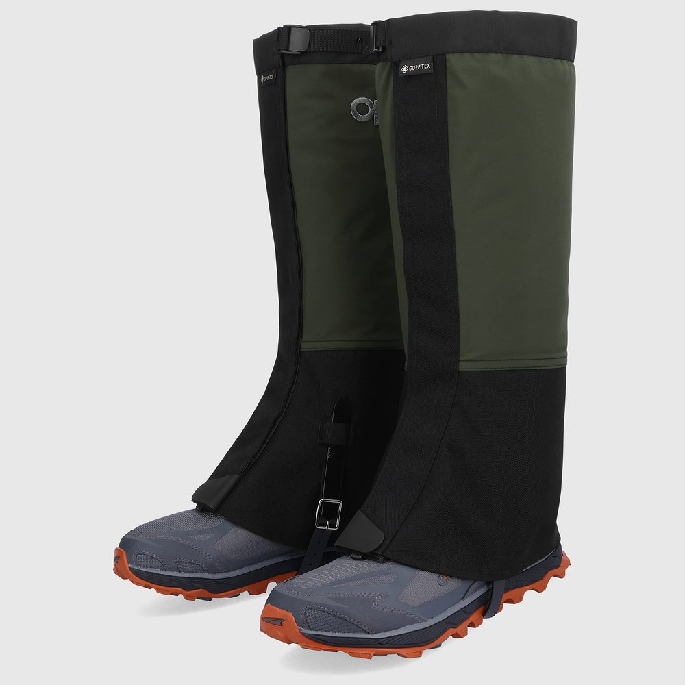 Outdoor Research 2431182359008 Men's Crocodile Gaiters Verde/Black L
