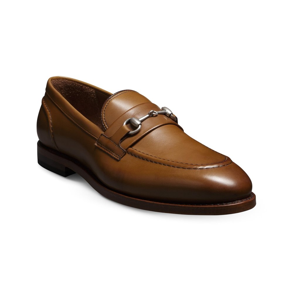 Allen Edmonds Mens Randolph Bit Penny Loafer Walnut Leather 12 D