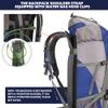 King'sGuard 70L Hiking Backpack with Rain Cover Lightweight Waterproof Travel Camping Backpack Large Backpacking Pack for Men and Women (Deep Blue) view 3