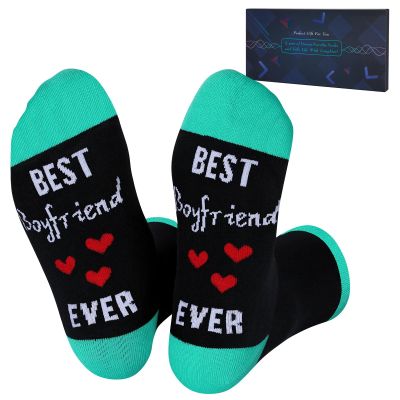 Nucinzua Gifts for Boyfriend,Valentines Gifts for Him,Best Boyfriend Socks,Mens Valentine's Gift for Him Husband Dad,Gift ideas for Men,Novelty Funny Socks for Men