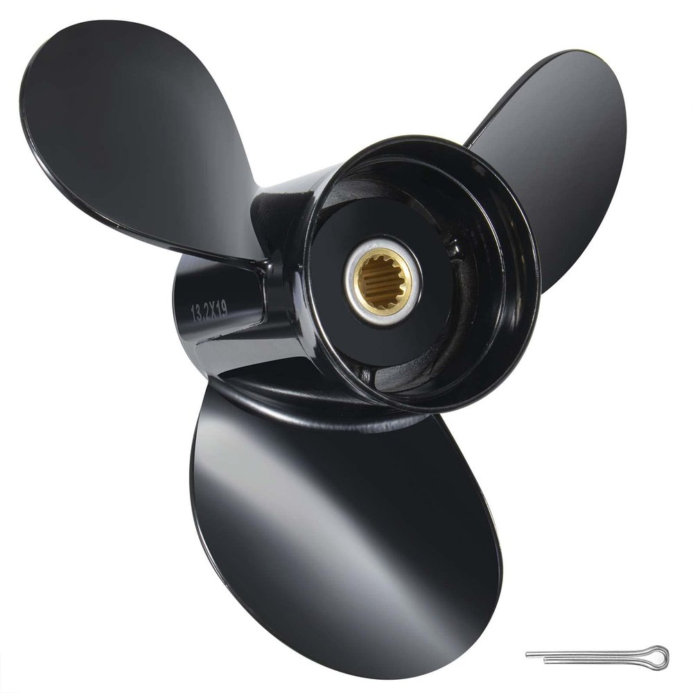 JSPROP Boat Propeller fit Johnson Evinrude OMC Stern Drive 40-140 HP Engines 13 Spline Tooth Outboard Prop RH OEM Propeller for 50 60 65 70 75 85 88 90 100 110 112 115 120 125 135 HP (13.2x19)