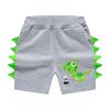 Flute Shorts Toddler Kids Baby Boys Girls Jogger Shorts Summer Cotton Casual Cartoon Dinosaur (Grey, 5-6 Years) view 1