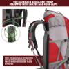 King'sGuard 70L Hiking Backpack with Rain Cover Lightweight Waterproof Travel Camping Backpack Large Backpacking Pack for Men and Women (Red) view 3