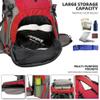 King'sGuard 70L Hiking Backpack with Rain Cover Lightweight Waterproof Travel Camping Backpack Large Backpacking Pack for Men and Women (Red) view 4