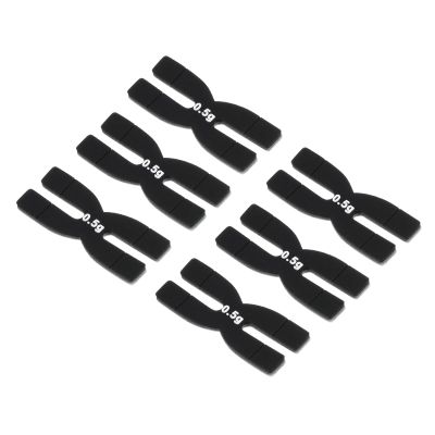 PATIKIL 0.5g Racket Weight Balance Strips, 6 Pack Silicone Badminton Racquet Weighted Tapes, Black
