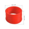 PATIKIL Badminton Racket Handle Grip Ring, 10 Pack Racquet Fix Ring Grip Band Rubber Ring Non-Slip Absorbent Overgrip in Place, Red view 2